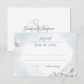 Mountain Laurel Wedding Response Kaart (Voorkant / Achterkant)