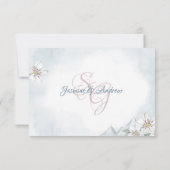 Mountain Laurel Wedding Response Kaart (Achterkant)