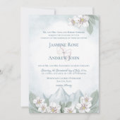 Mountain Laurel Wedding Waterverf Kaart (Voorkant)