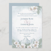 Mountain Laurel Wedding Waterverf Kaart (Voorkant / Achterkant)