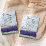 Mountain Lavender Bruiloft Huwelijksreis Fonds Informatiekaartje<br><div class="desc">De kaart van de huwelijksbijlage voor uw het wensen goed of huwelijksreisfonds, ideaal voor een het toevluchtsoord van het berghuwelijk of bestemmingshuwelijk in schilderachtig platteland. Het ontwerp heeft een moderne typografie en een idyllisch waterverf landschap. De dromerige bergkam scène beeldt bergen, groene heuvels en een rustige vallei weide van het...</div>