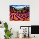 Mountain Lavender Home Poster (Thuiskantoor)