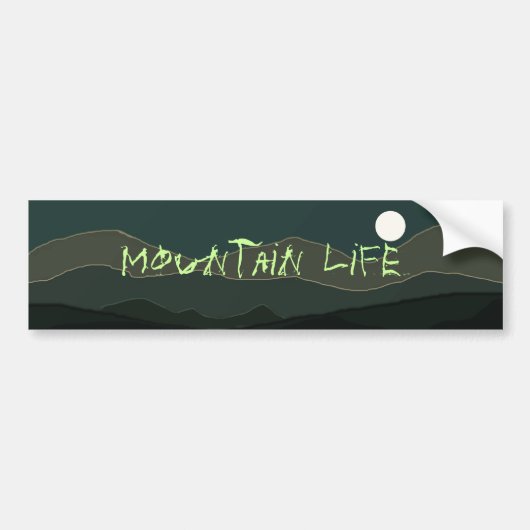 Mountain Life Bumpersticker (Voorkant)