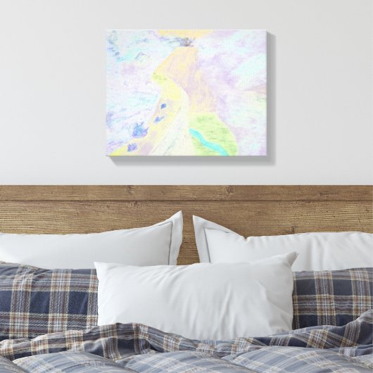 Mountain Light Canvas Afdruk (Insitu (Slaapkamer))