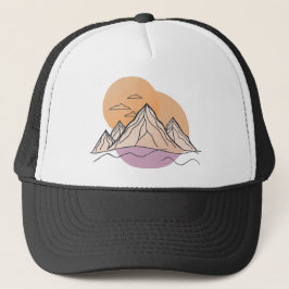 Mountain Line Art Trucker Pet