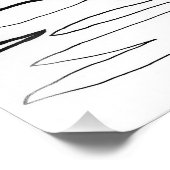 Mountain Line Tekening Print Foto Afdruk (Hoek)