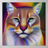 Mountain Lion Art Poster (Voorkant)