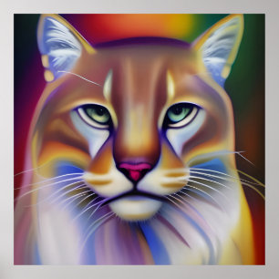 Mountain Lion Art Poster
