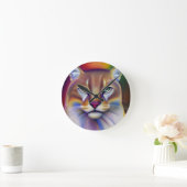 Mountain Lion Art Ronde Klok (Huis)