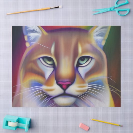 Mountain Lion Art Tissuepapier (Craft)