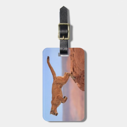 Mountain Lion Bagagelabel (Voorkant verticaal)