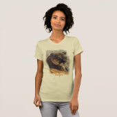 Mountain Lion, Big Cat Cougar Portret op TShirt (Voorkant volledig)