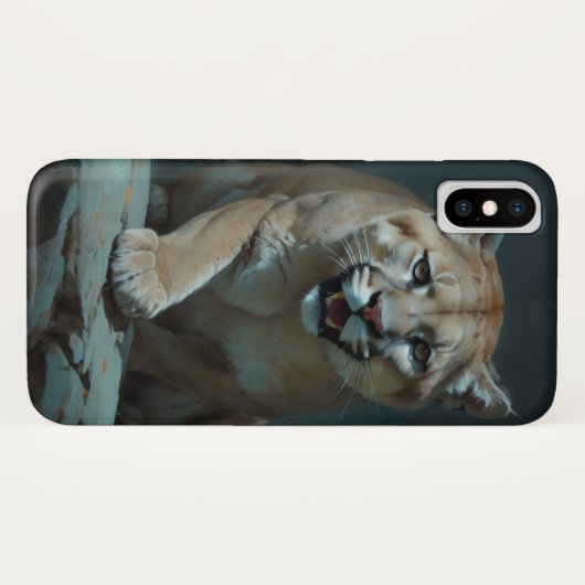 Mountain Lion bij een Rock Pool Case-Mate iPhone Case (Achterkant (horizontaal))