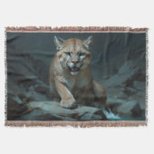 Mountain Lion bij een Rock Pool Deken (Voorkant)