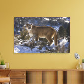 Mountain Lion Canvas Afdruk (Insitu (Woonkamer))