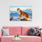 Mountain Lion Canvas Kunst (Insitu (Woonkamer))