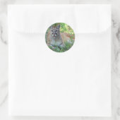 Mountain Lion Complaining Ronde Sticker (Tas)