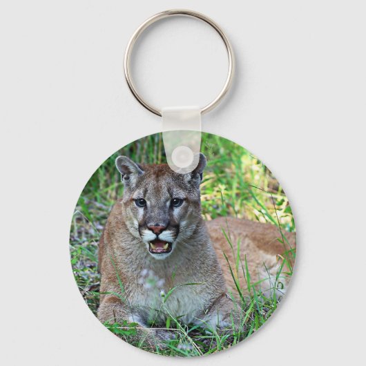 Mountain Lion Complaining Sleutelhanger (Voorkant)