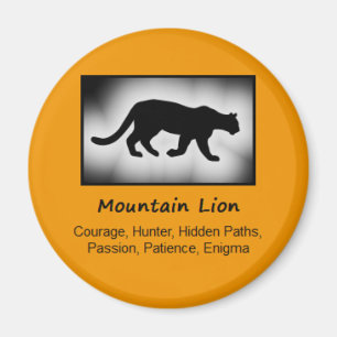 Mountain Lion Cougar Totem Animal Spirit betekenen Magneet