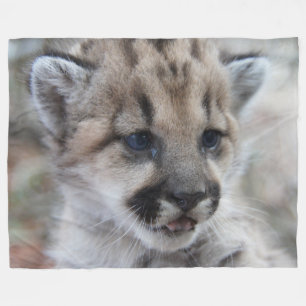 Mountain Lion Cub Fleece Deken