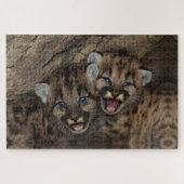 Mountain Lion Cubs Legpuzzel (Horizontaal)