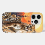 Mountain Lion en Cubs iPhone / iPad hoesje (Achterkant (horizontaal))