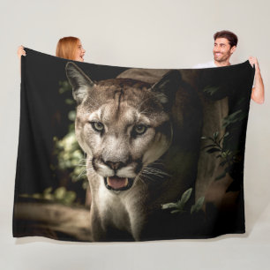 MOUNTAIN LION FLEECE DEKEN