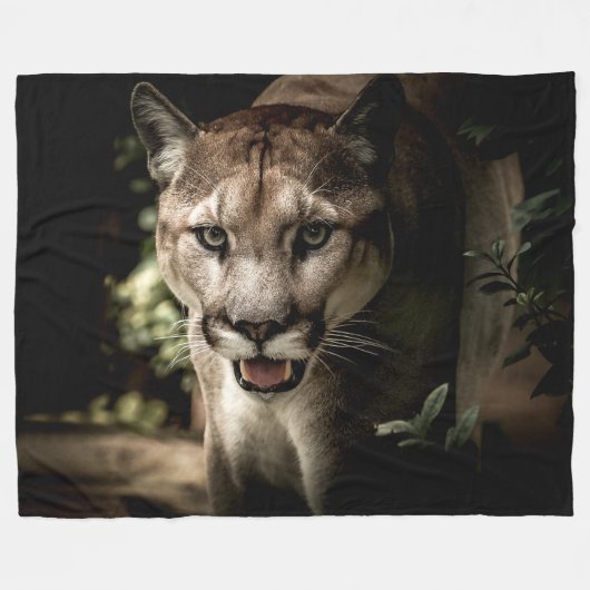 MOUNTAIN LION FLEECE DEKEN (Voorkant (Horizontaal))