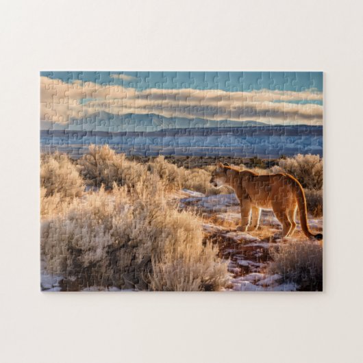 Mountain Lion Game Puzzle Legpuzzel (Horizontaal)