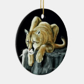 Mountain Lion Keramisch Ornament (Rechts)
