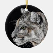 Mountain Lion Keramisch Ornament (Voorkant)