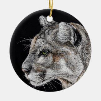 Mountain Lion Keramisch Ornament