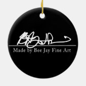 Mountain Lion Keramisch Ornament (Achterkant)