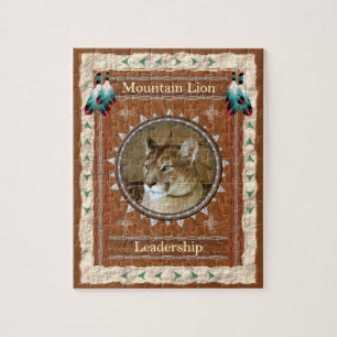 Mountain Lion - Leadership - Jigzaag Puzzle w/ Box Legpuzzel