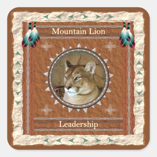 Mountain Lion -Leiderschap- Stickers - 20/ vel (Voorkant)