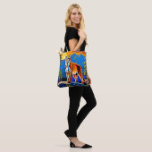 Mountain Lion Moonlit Peak Tote Bag (Op model)