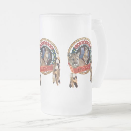 Mountain lion of Texas Matglas Bierpul (Voorkant rechts)