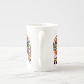 Mountain lion of Texas Porselein Kop (Achterkant)