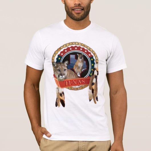 Mountain lion of Texas T-shirt (Voorkant)