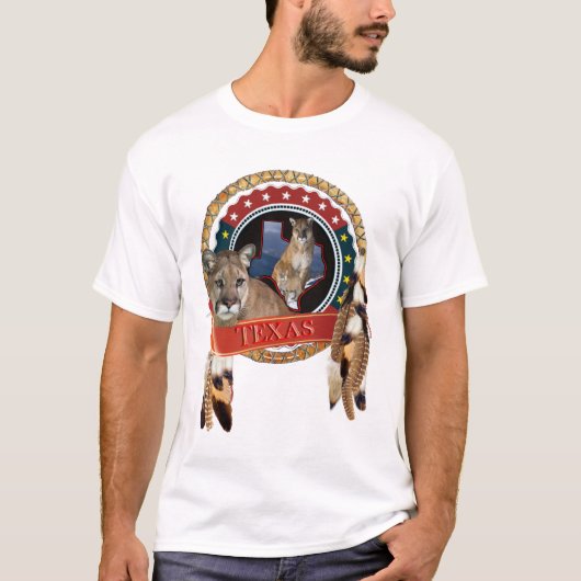 Mountain lion of Texas T-shirt (Voorkant)