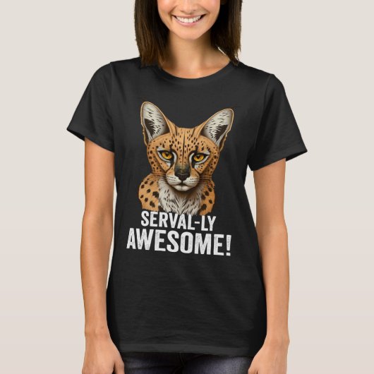 Mountain Lion Ohio Wild Cat Amiry Serval Cat T-shirt (Voorkant)