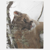 Mountain Lion op Fleece Blanket (Voorkant)