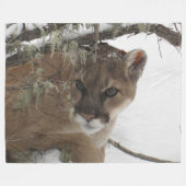 Mountain Lion op Fleece Blanket (Voorkant (Horizontaal))
