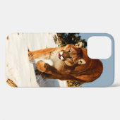 Mountain Lion op sneeuwheuvel Case-Mate iPhone Case (Achterkant (horizontaal))