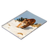 Mountain Lion op sneeuwheuvel Notitieboek (Linkerzijde)