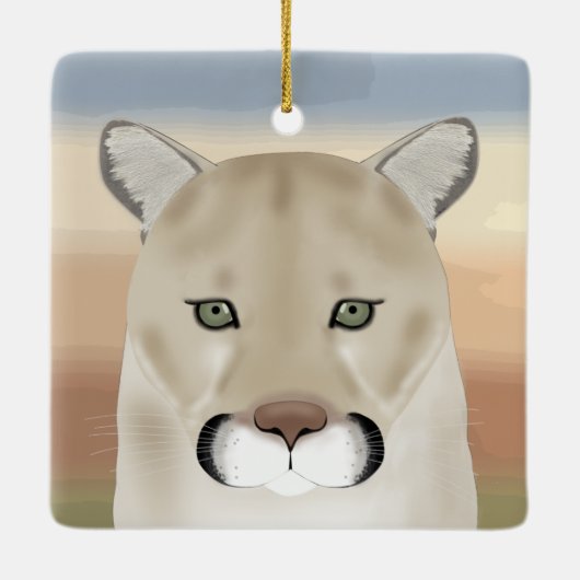 Mountain Lion Ornament (Achterkant)