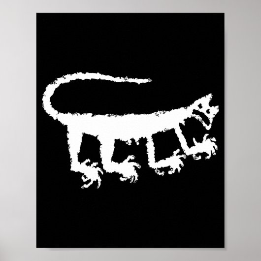 Mountain Lion Petroglyph _1 Poster (Voorkant)
