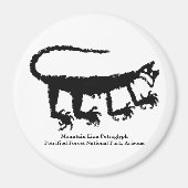 Mountain Lion Petroglyph Magneet (Voorkant)