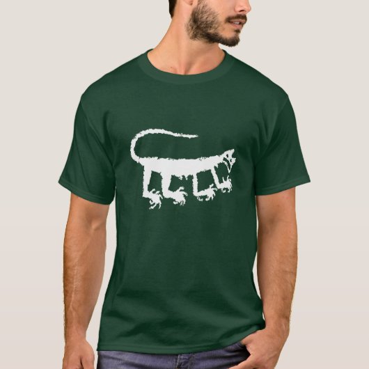 Mountain Lion Petroglyph T-shirt (Voorkant)
