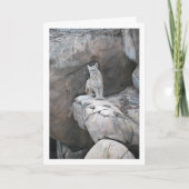 Mountain Lion Portrait Kaart (Voorkant)